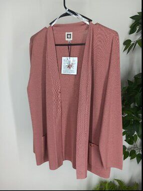 Anne Klein Open Front Cardigan Sweater Size Small NWT